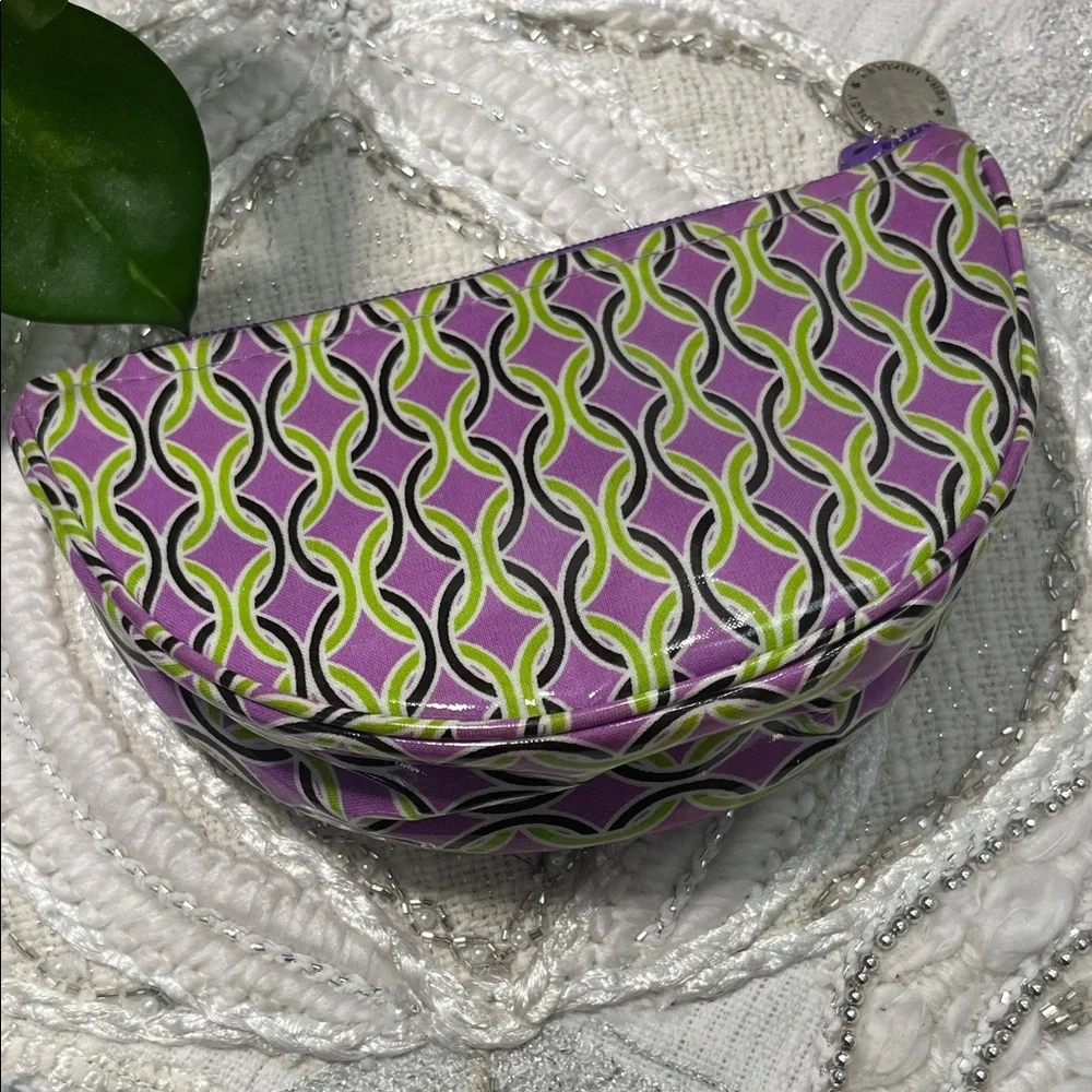 Retired Vera Bradley Purple Punch Frill Coin Purse